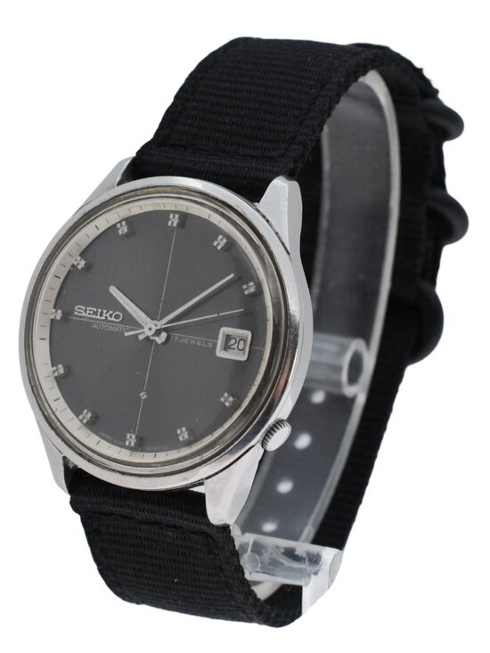 Fully Original 1968 Seiko 37mm Men\'s Sealion M55 Black Dial Watch Ref: 6105-8090 main image 6